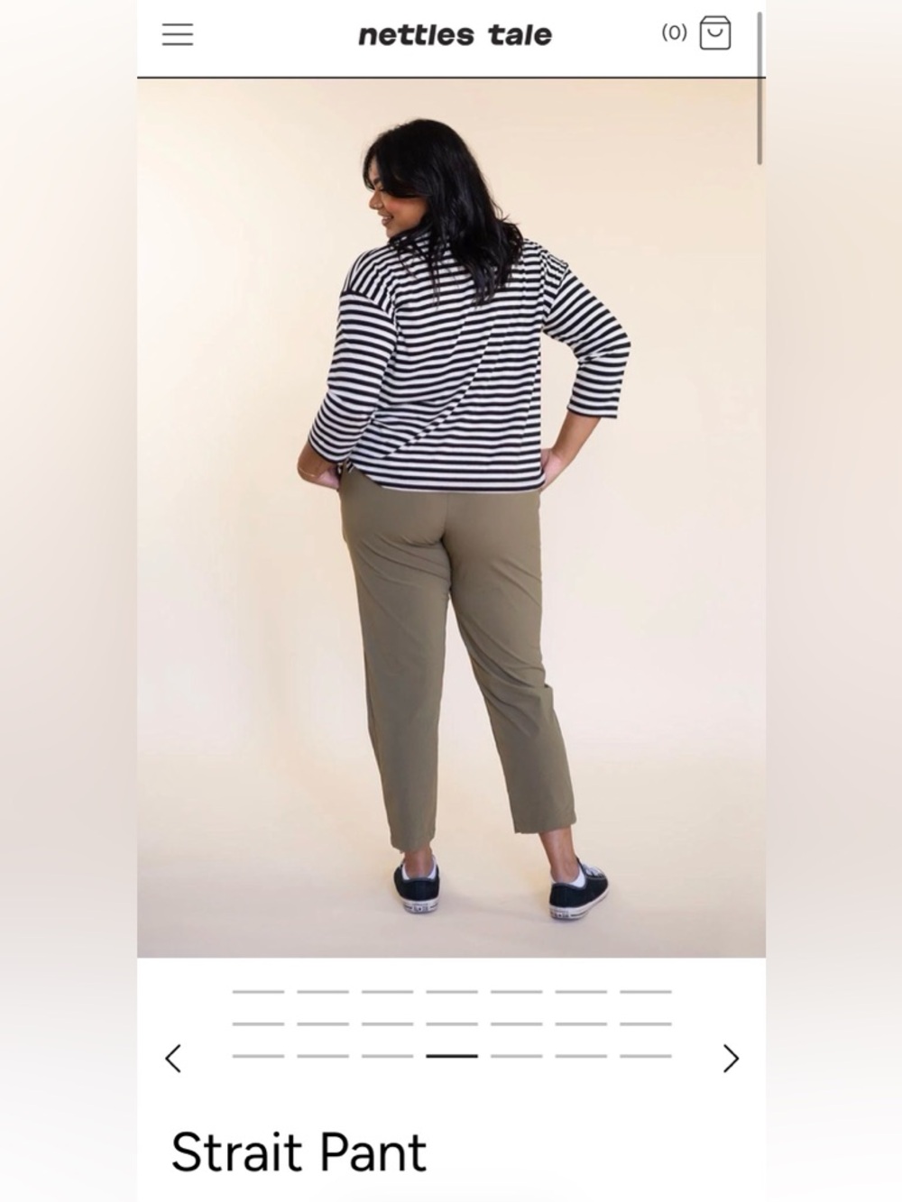 Nettles Tale Olive Strait Pant